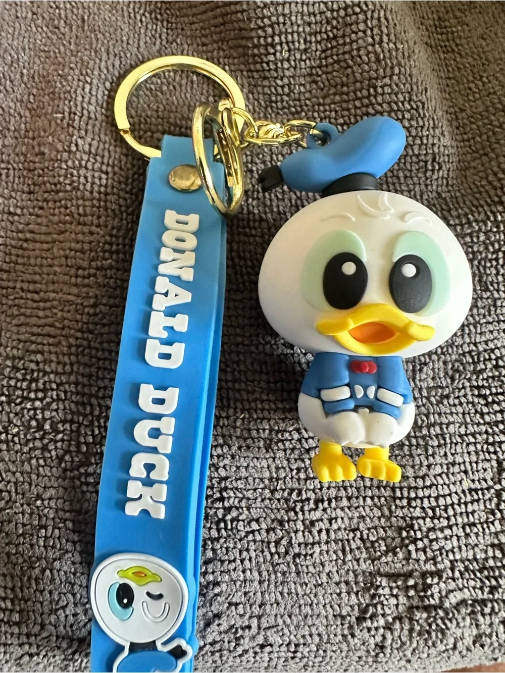 Donald Duck Blue Silicone Key & Card Holder Charm